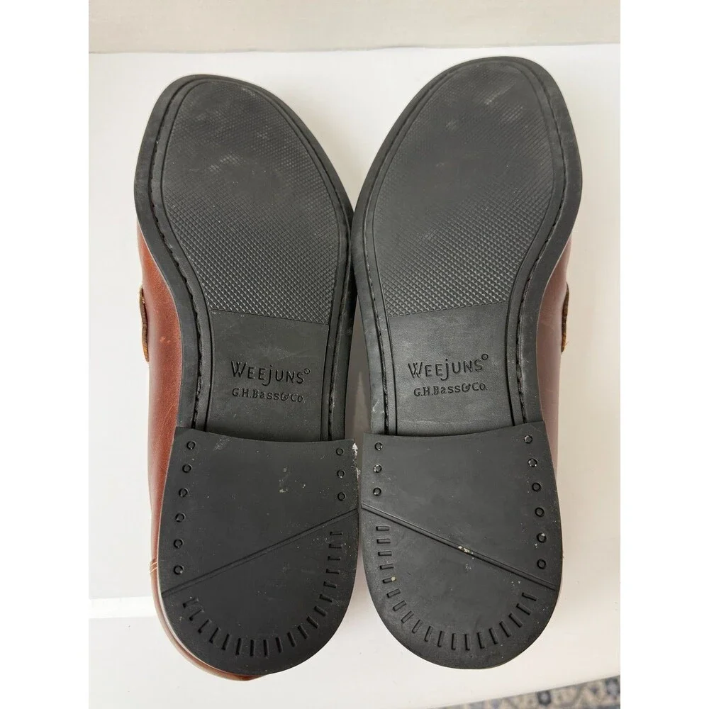 GH Bass Weejuns Kiltie Tassel Men's Loafer 10.5 D Brown